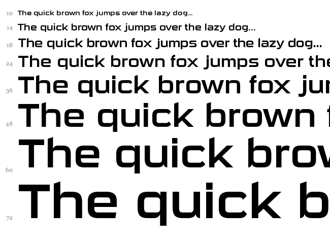 Sui Generis font waterfall